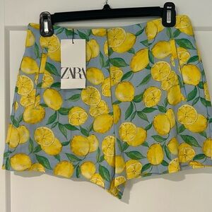 Zara lemon shorts